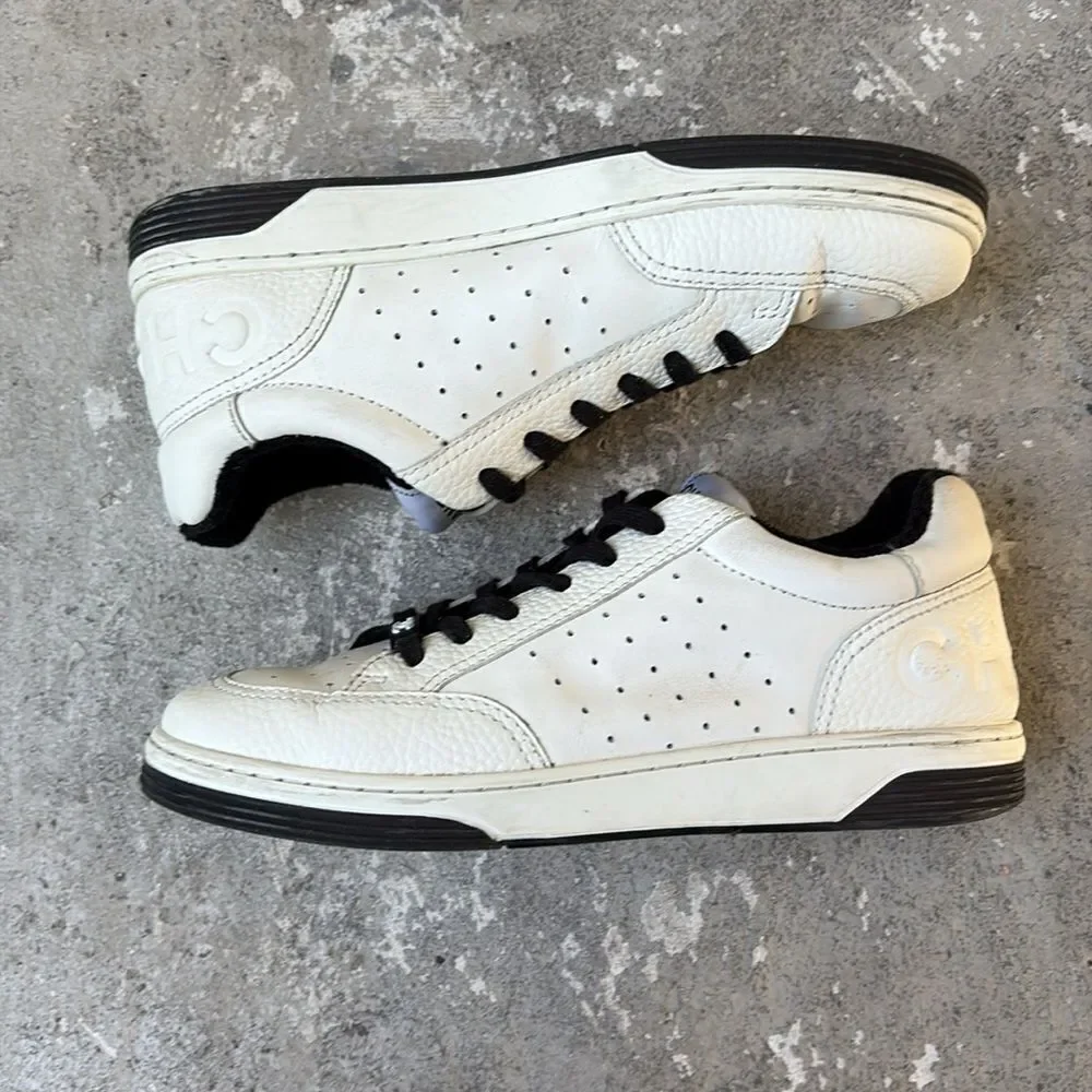 Chanel leather low tops